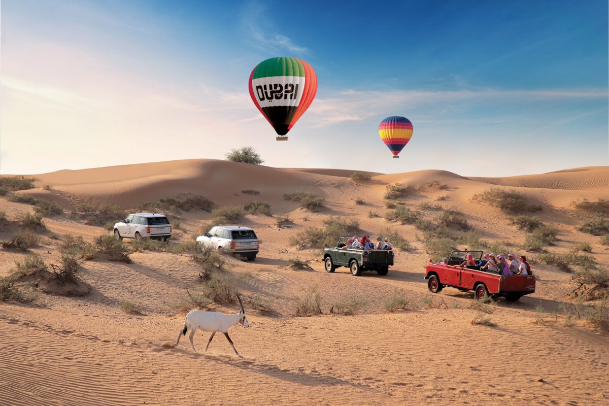 Hot Air Balloon Ride over Dubai Desert