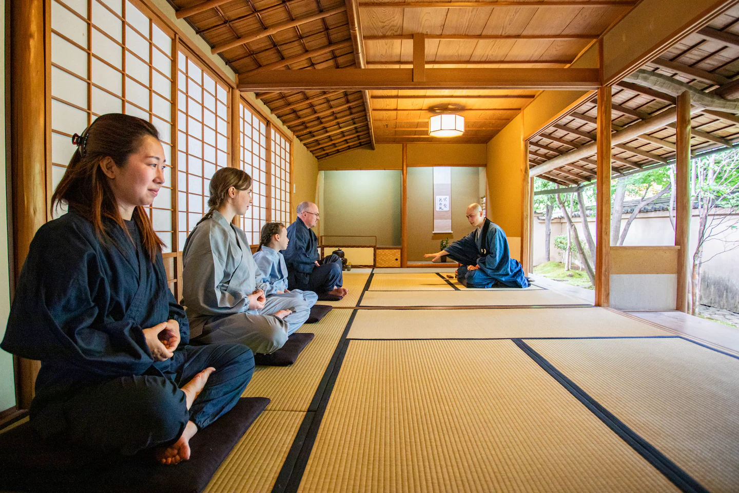 Zen Meditation & Matcha Tea Ceremony in a Temple