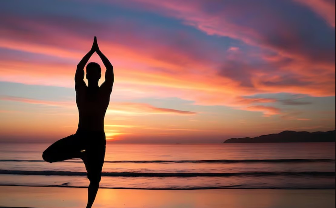 Sunset Yoga with Tagus River View